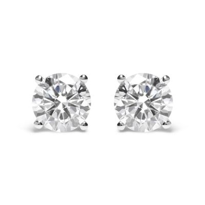 Haus of Brilliance Lab Created IGI 14K White Gold 5.00 Cttw Lab Grown Diamond Stud Earring
