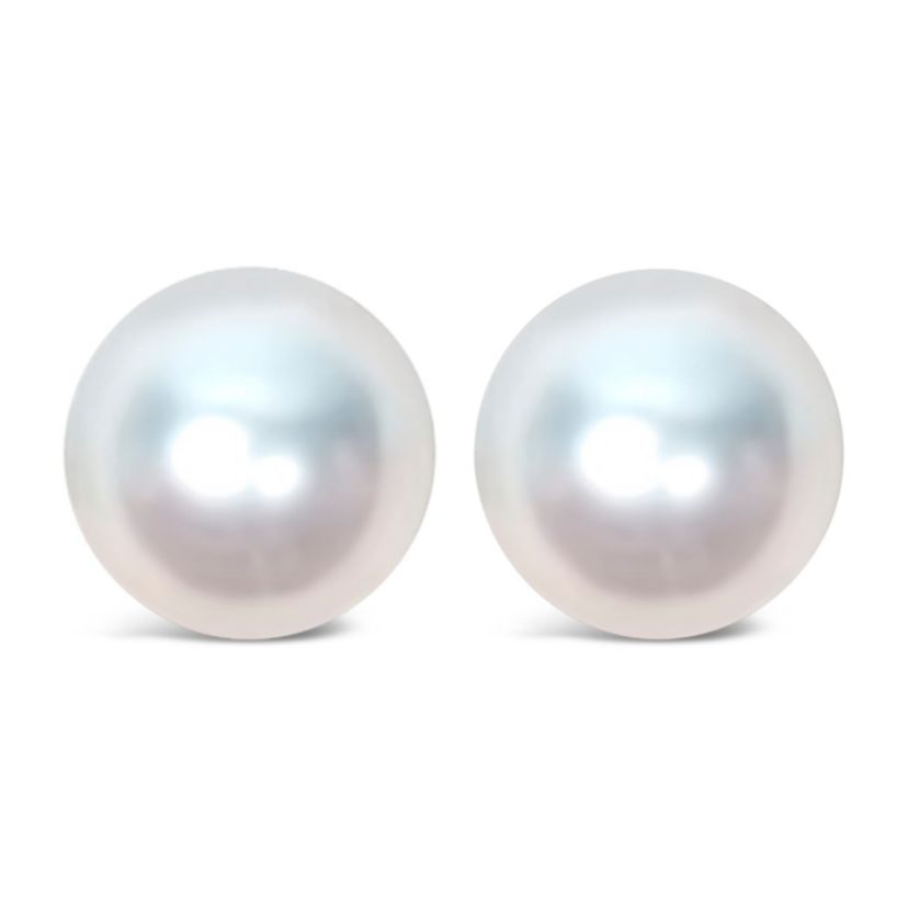 14K Gold 7.5-8MM Cultured Freshwater Pearl Solitaire Stud Earrings