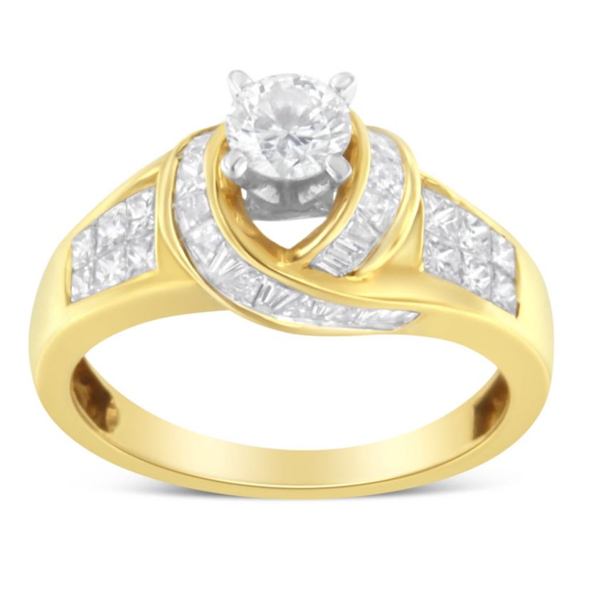14K Two-Toned Gold Diamond Ring
