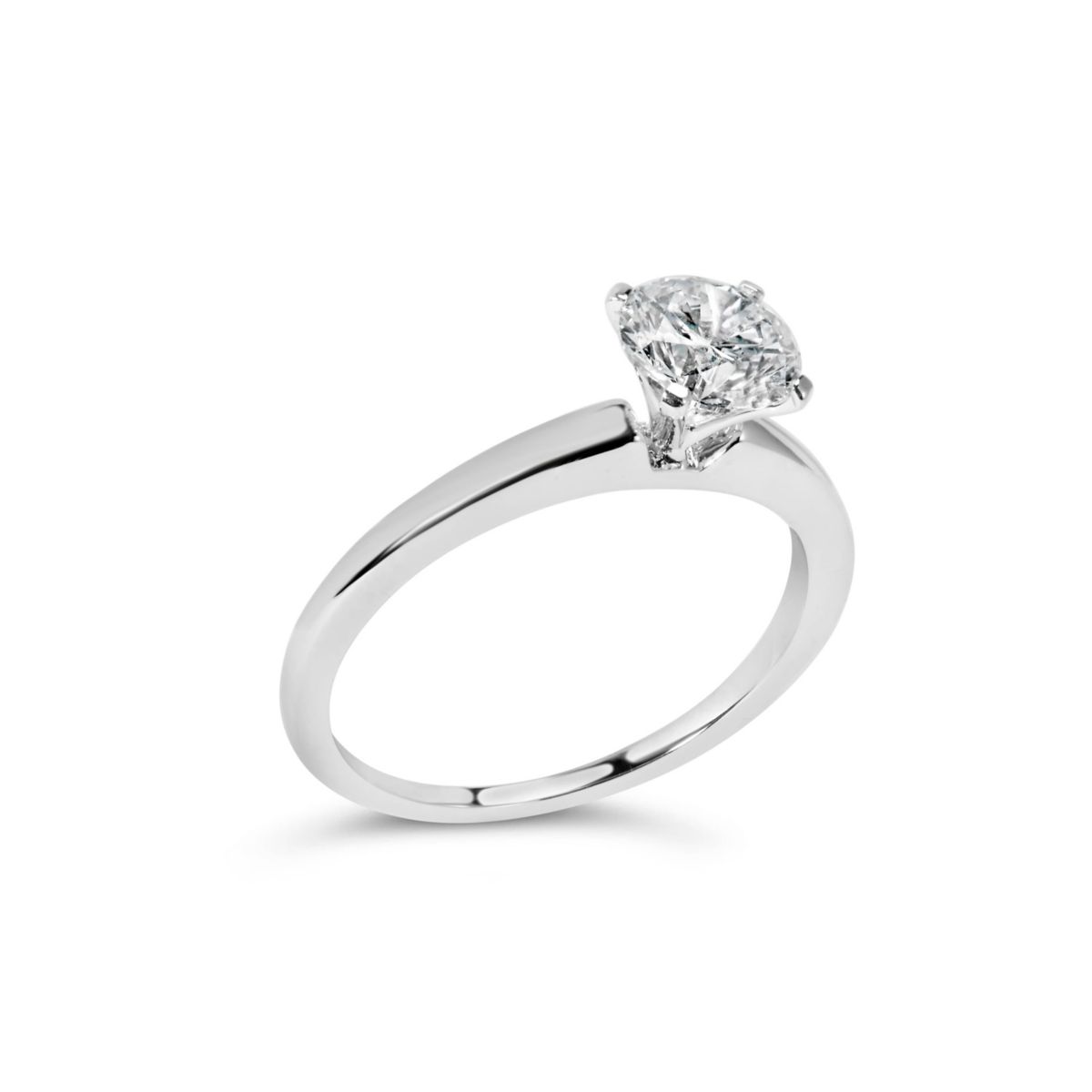 Lab Created 14K White Gold 1.0 Cttw Lab Grown Diamond Engagement Ring