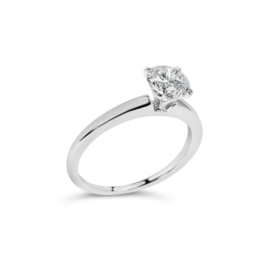 Lab Created 14K White Gold 1.0 Cttw Lab Grown Diamond Engagement Ring