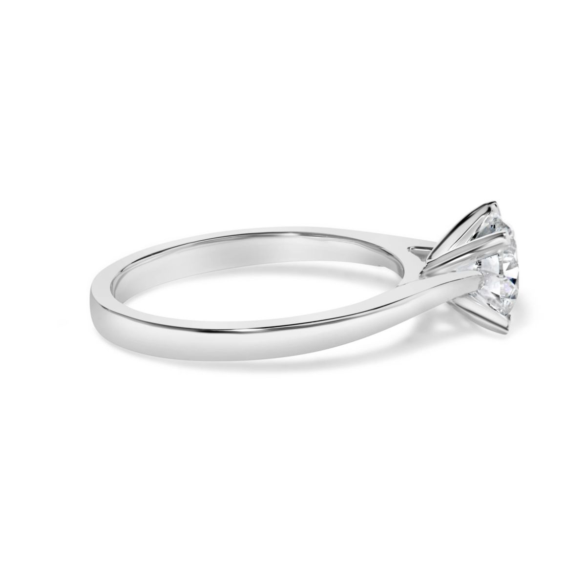 Lab Created 14K White Gold 1.0 Cttw Lab Grown Diamond Engagement Ring