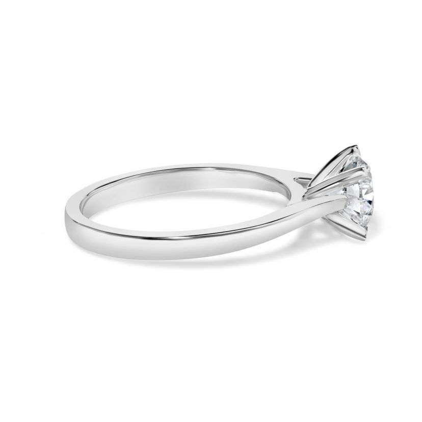 Lab Created 14K White Gold 1.0 Cttw Lab Grown Diamond Engagement Ring