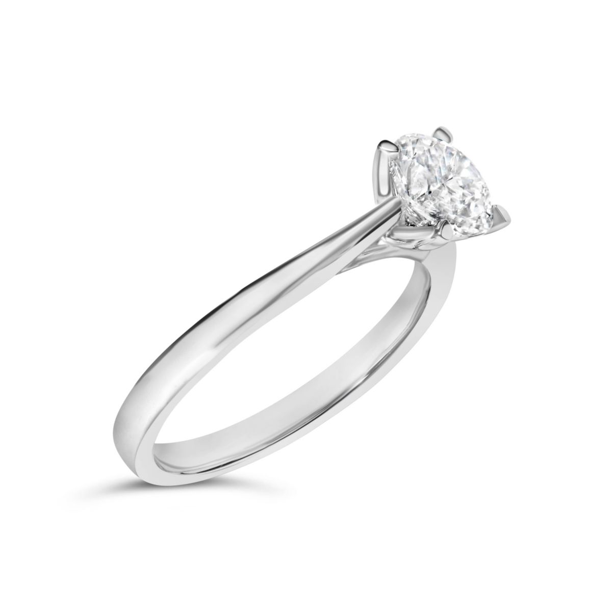 Lab Created 14K White Gold 1.0 Cttw Lab Grown Diamond Engagement Ring