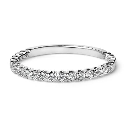 Haus of Brilliance 14K Gold 1/4 Cttw Round Diamond Prong Set Wedding Band, Yellow, 4.5