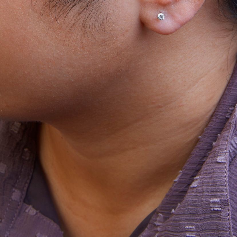 Lab Created 14K White Gold 1/2 Ct Solitaire Lab Grown Diamond Stud Earrings