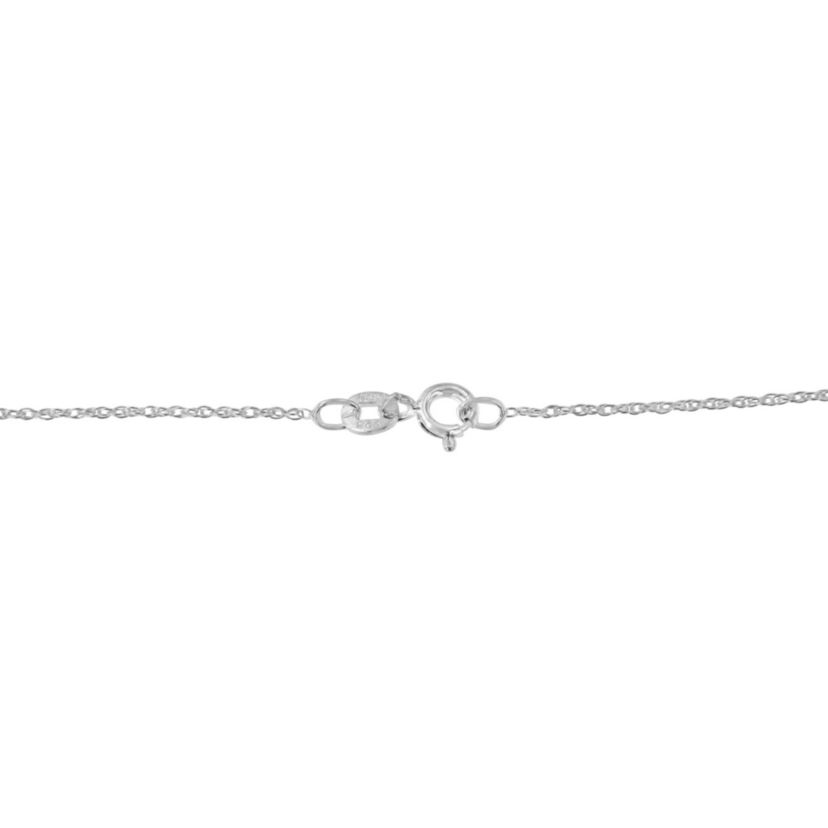 .925 Sterling Silver 1/4 cttw Diamond Infinity Pendant Necklace