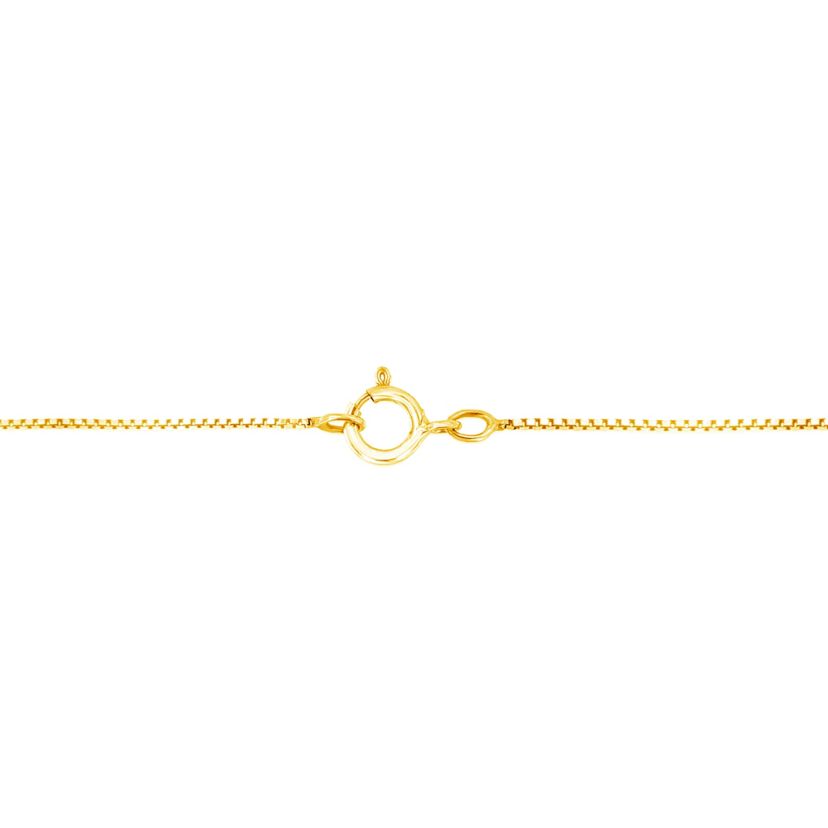 10K Yellow Gold 1/4 cttw Diamond Graduating 3 Stone Drop 18" Pendant Necklace