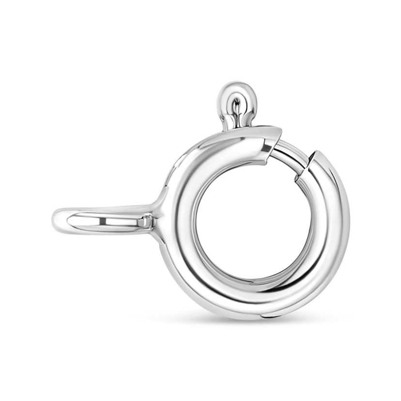 Lab Created 14K White Gold 1/2 Cttw Blue Lab Grown Diamond Bezel- Solitaire Pendant Necklace