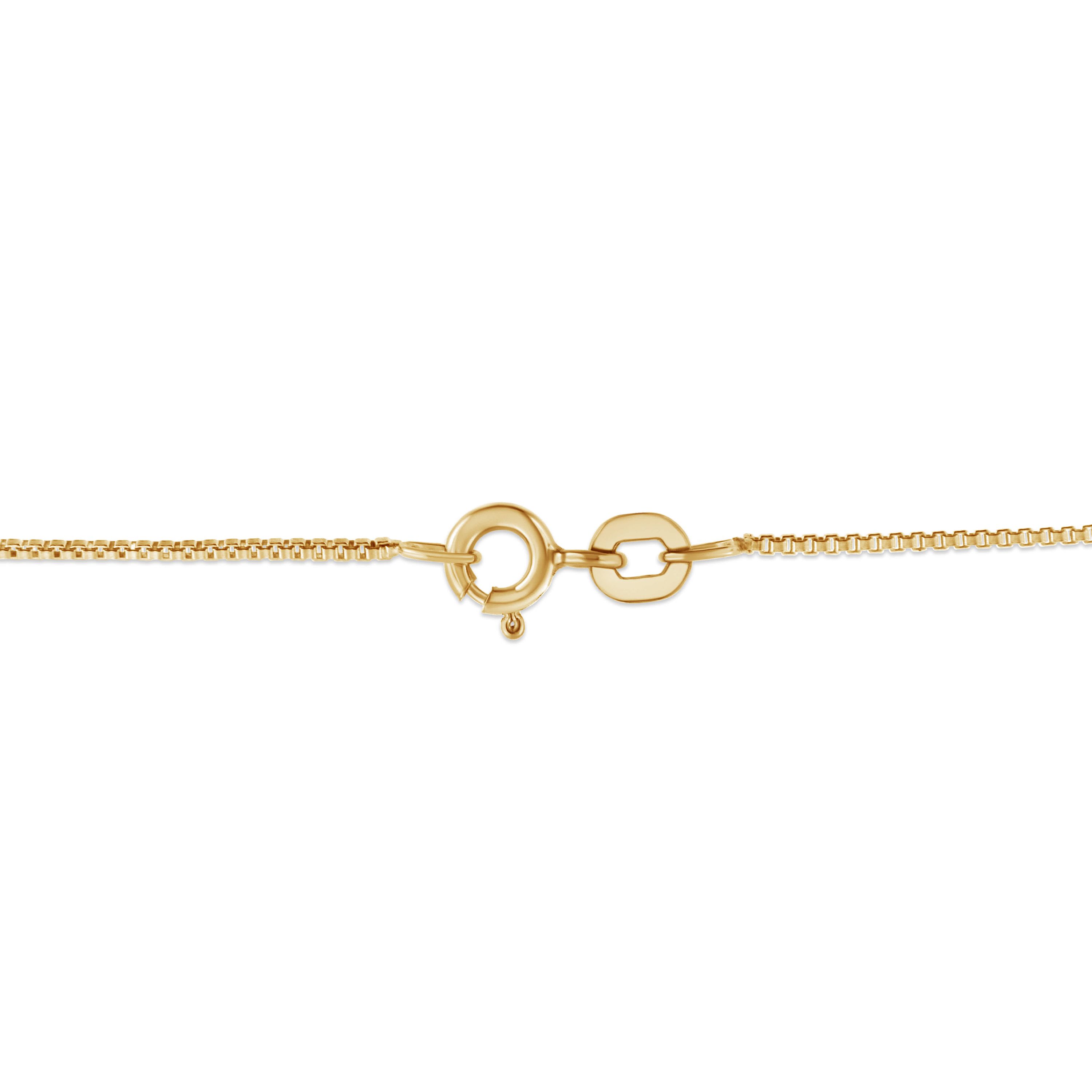 14K Yellow Gold 2.00 Cttw Brilliant Diamond 7 Stone Flower Cluster Pendant Necklace