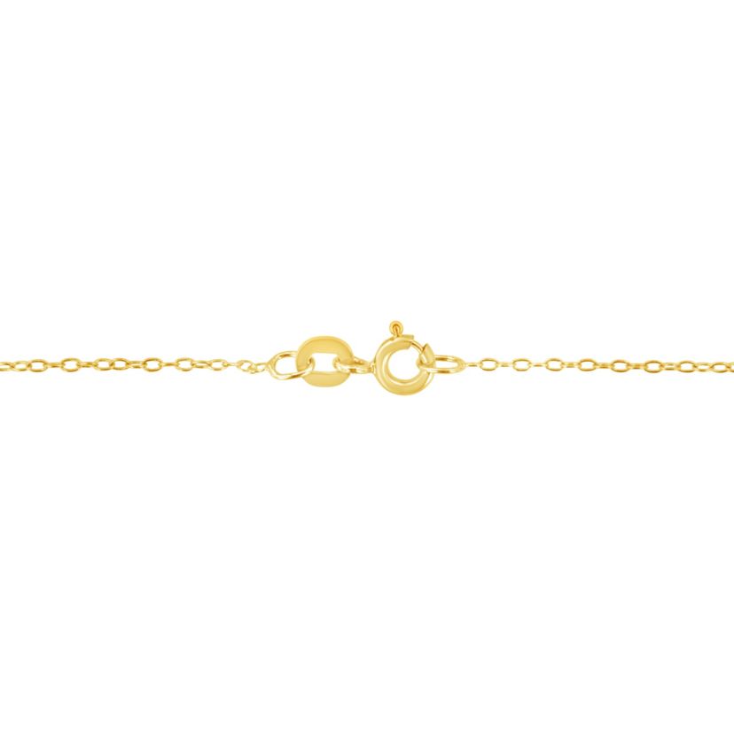 Lab Created 14K Yellow Gold 1/2 Cttw Martini Lab Grown Yellow Diamond Solitaire Pendant Necklace