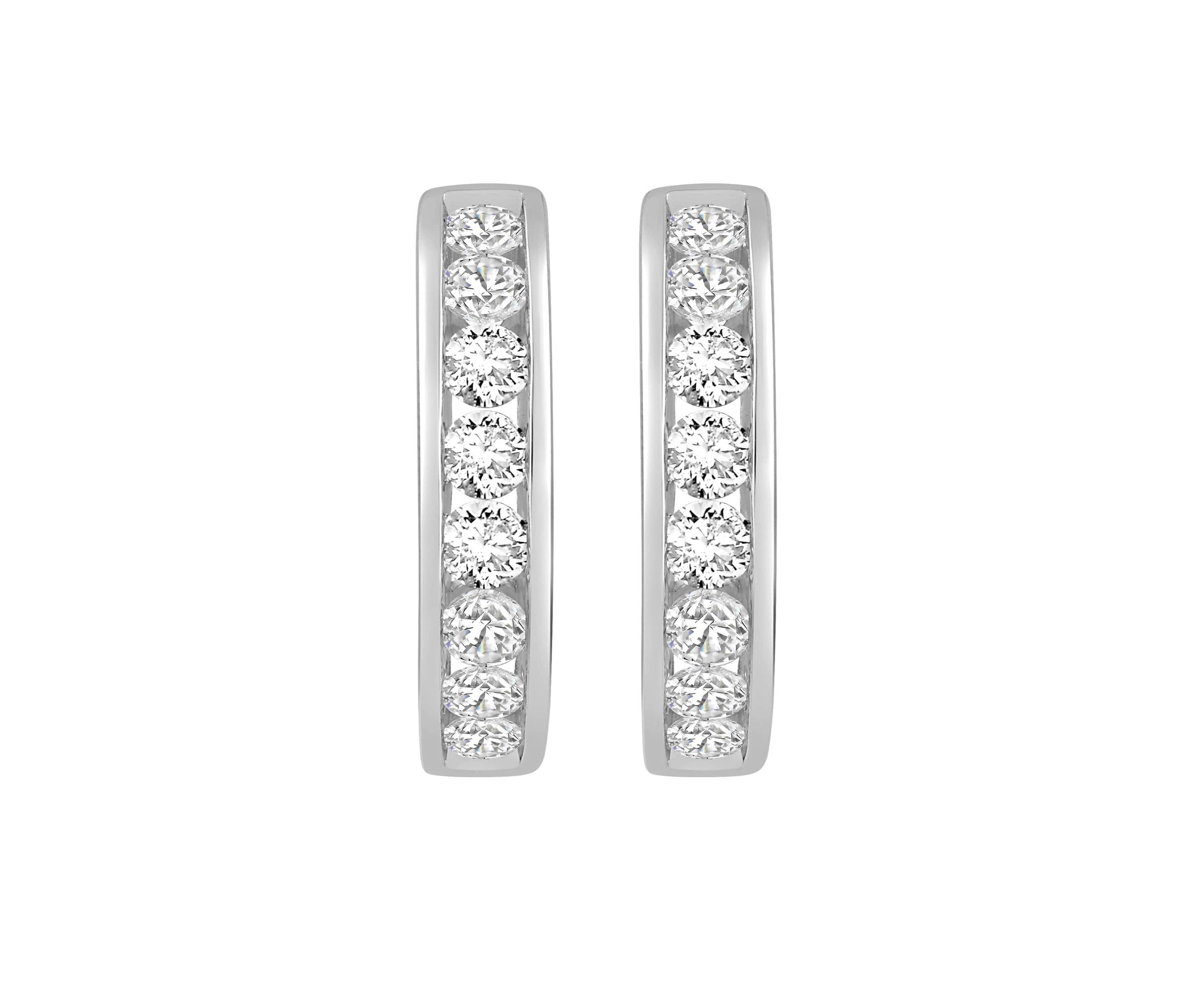 Lab Created 2 ct. t.w. Lab Grown Diamond Hoop Earrings in 14K Gold