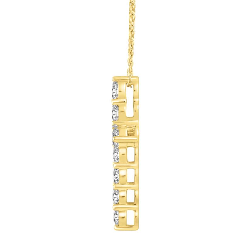Lab Created 2 ct. t.w. Lab Grown Diamond Cross Pendant in 14K Gold