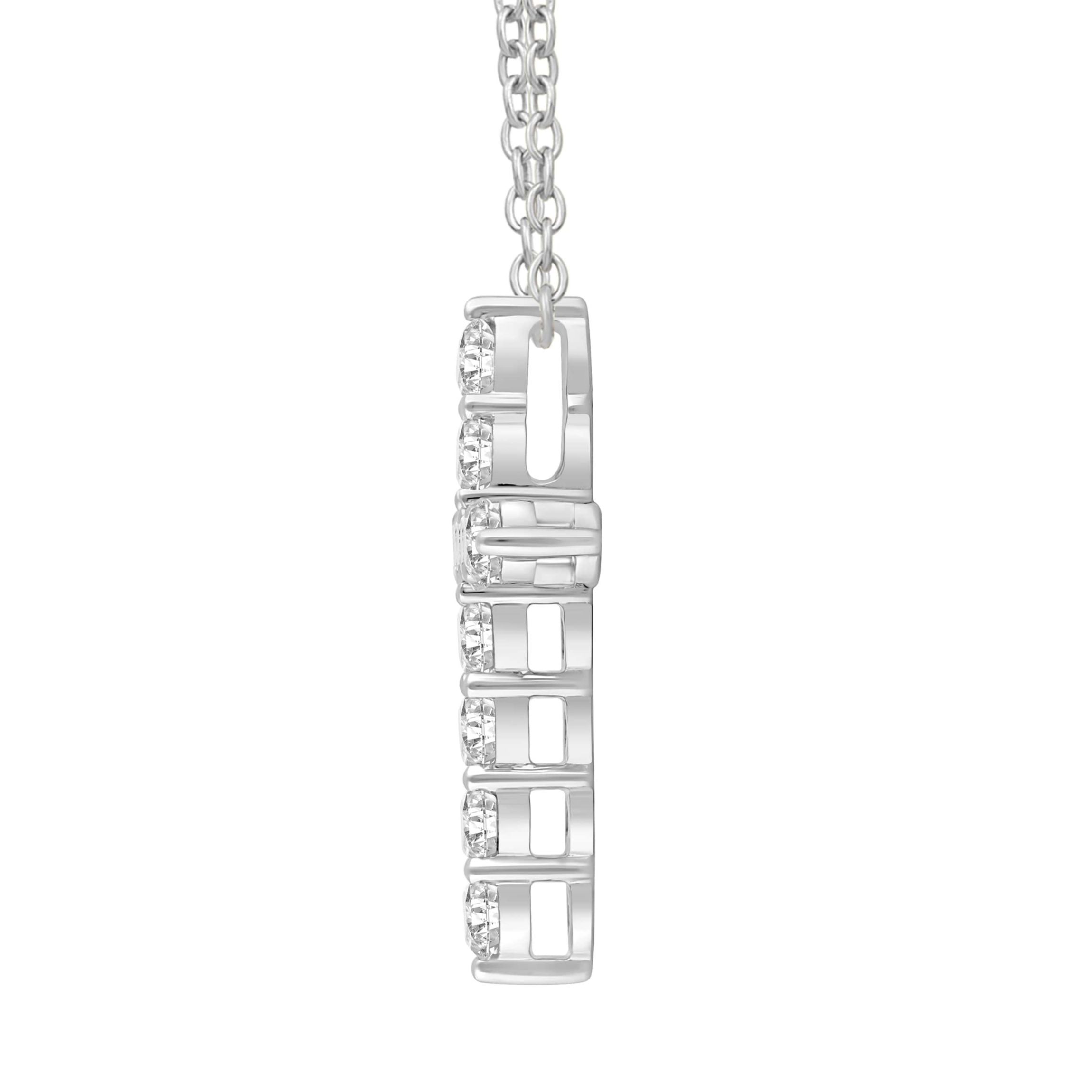 Lab Created 1 ct. t.w. Lab Grown Diamond Cross Pendant in 14K Gold