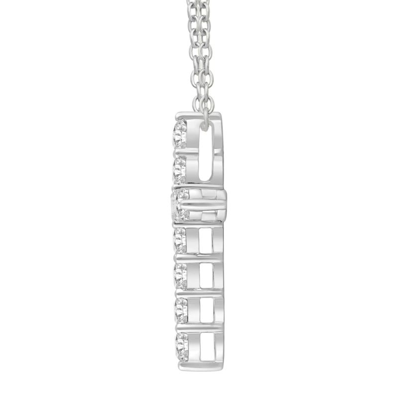 Lab Created 1 ct. t.w. Lab Grown Diamond Cross Pendant in 14K Gold