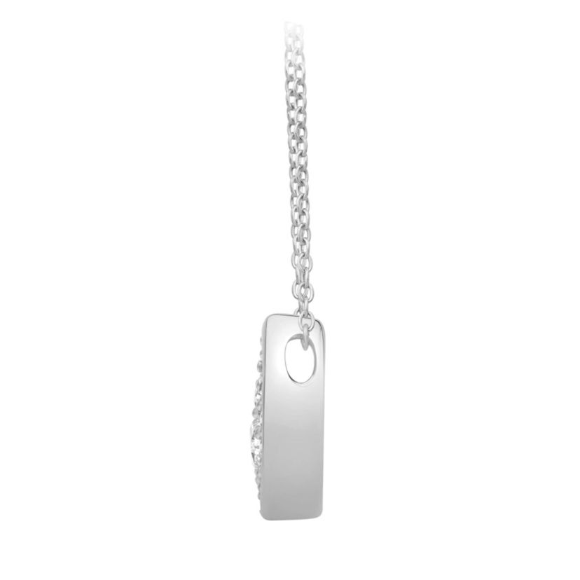 Lab Created 1/4 ct. t.w. Lab Grown Diamond Pear-Shaped Mulit-Stone Pendant in 14K Gold