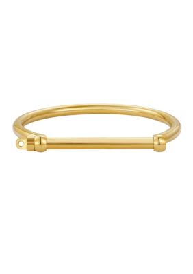 Adornia Man Tarnish Resistant 14k Gold Men's Screw Cuff