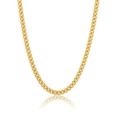 Adornia Man Men's Tarnish Resistant 14k Gold Plated 24 5mm Cuban Curb Chain