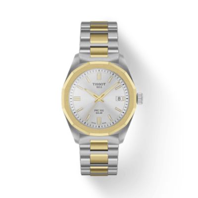 Unisex Tissot PRC 100 Solar 34mm Stainless Steel Watch