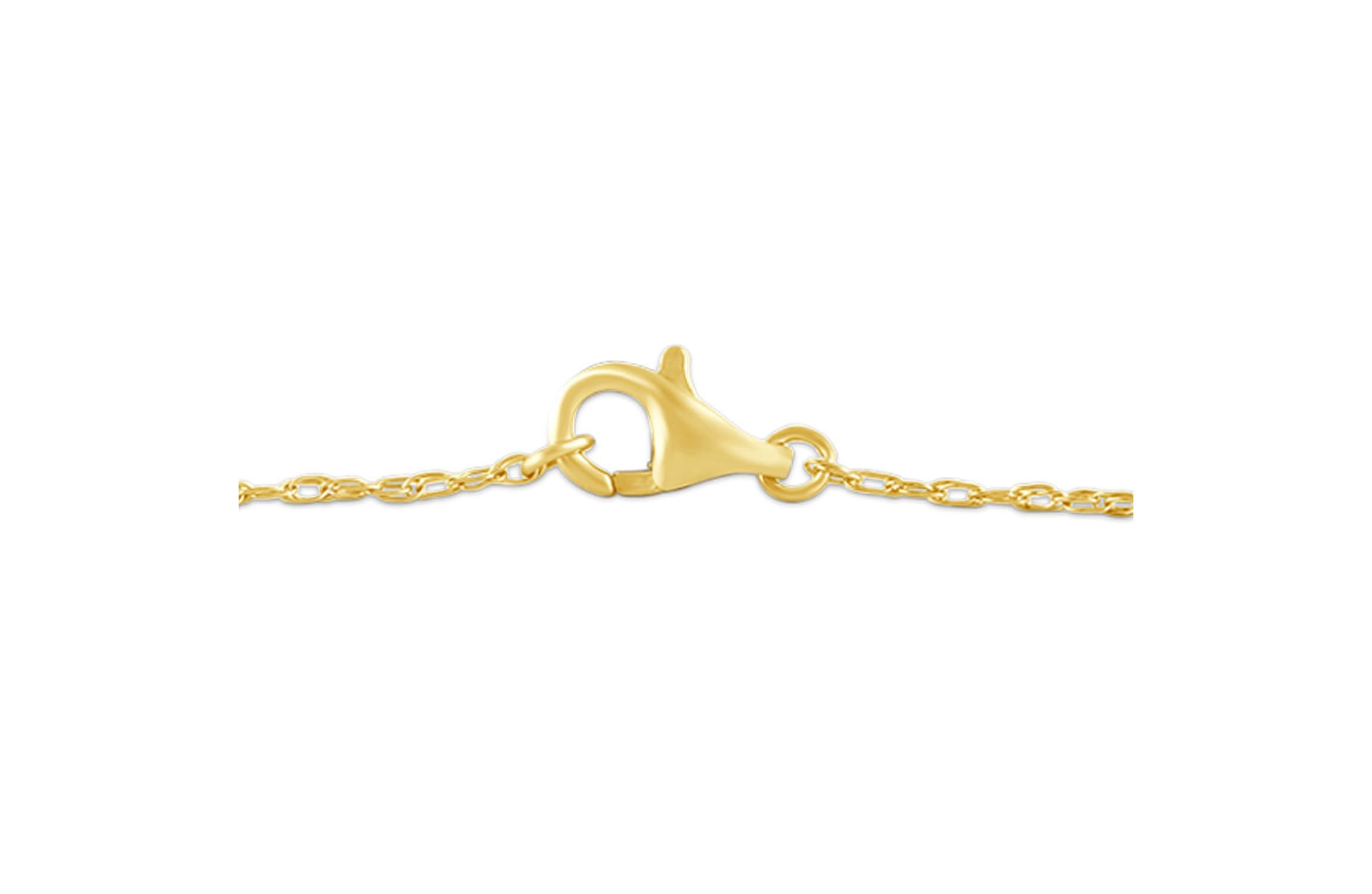 Womens Diamond Rope Bar Bracelet