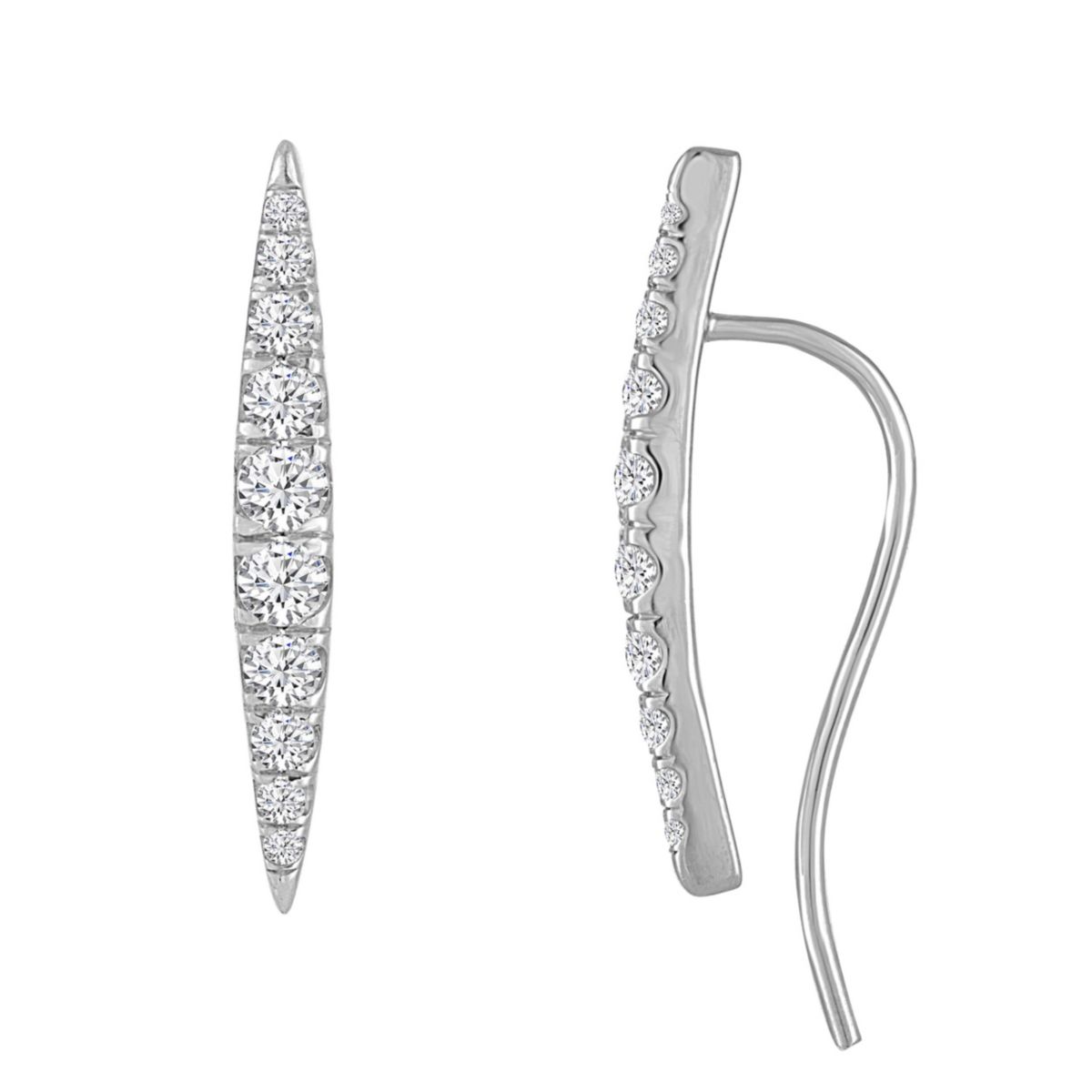 3/4 ct. tw. Diamond Climber Earring in 10K Gold