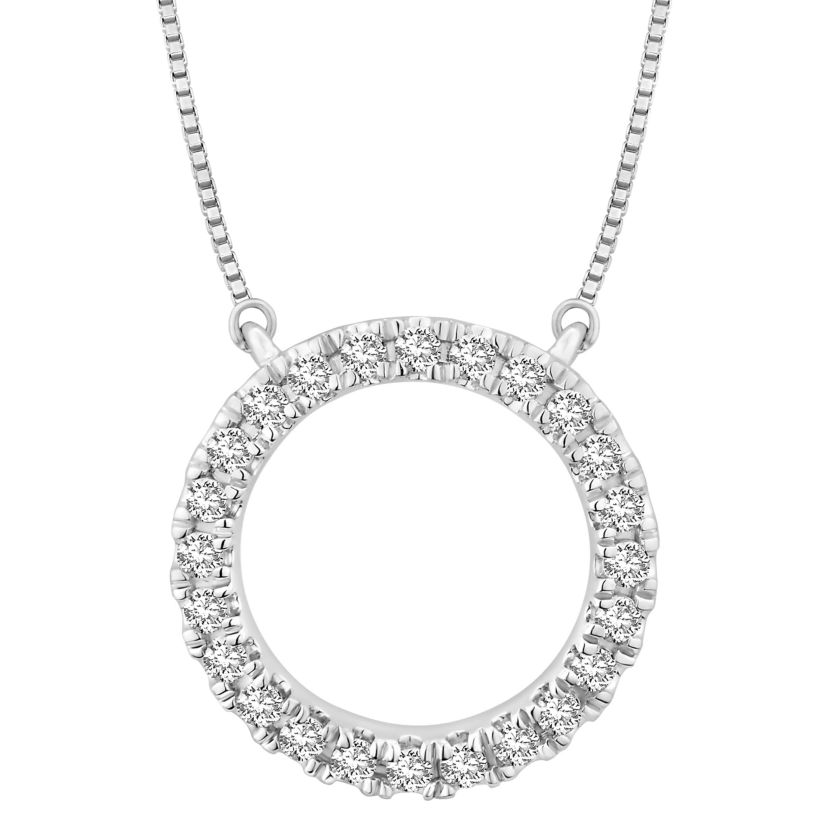 1/5 ct. tw. Diamond Round Shape Pendant in 14K Gold
