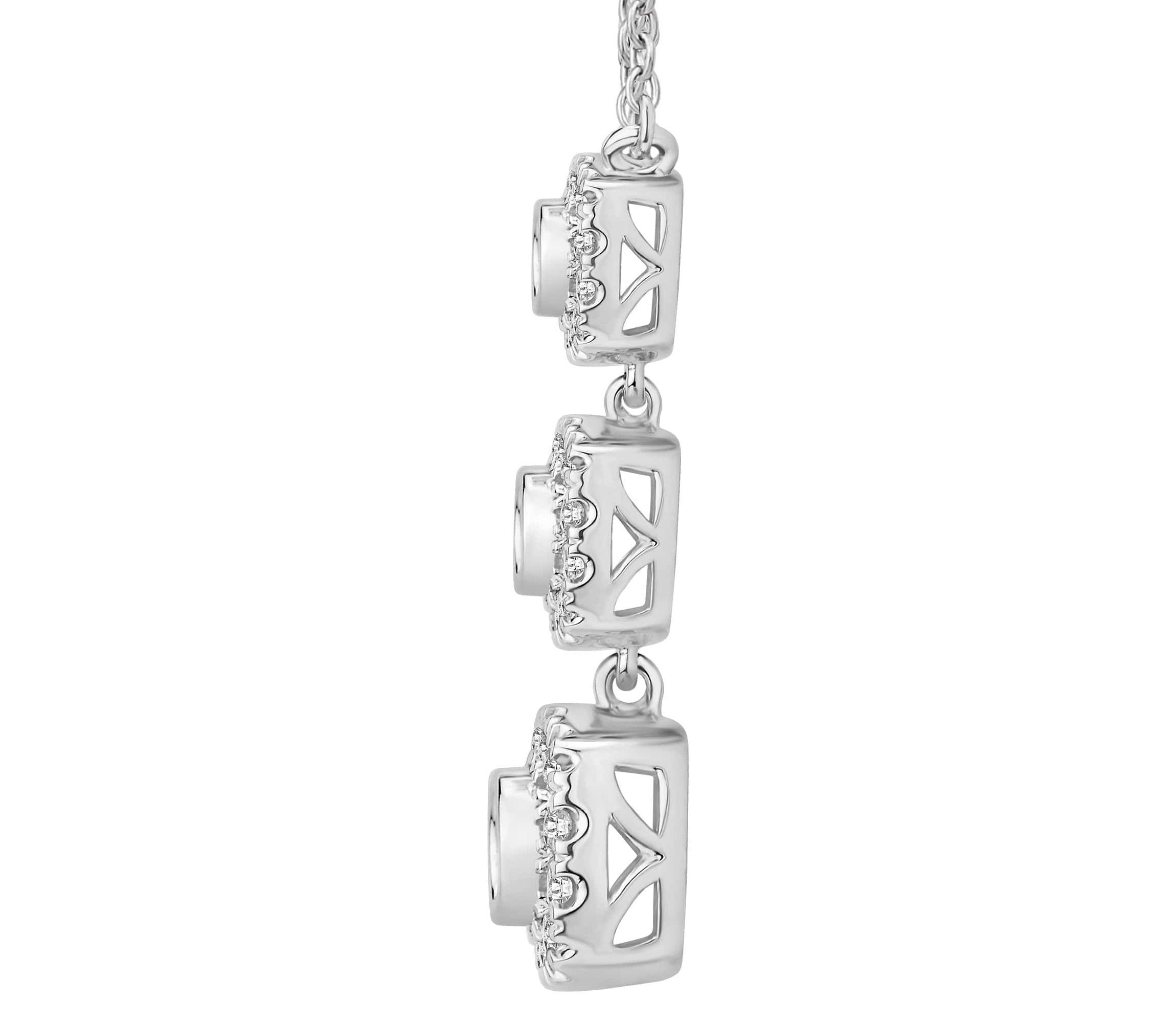 1 ct. tw. Diamond Three Station Fashion Pendant in 14K Gold