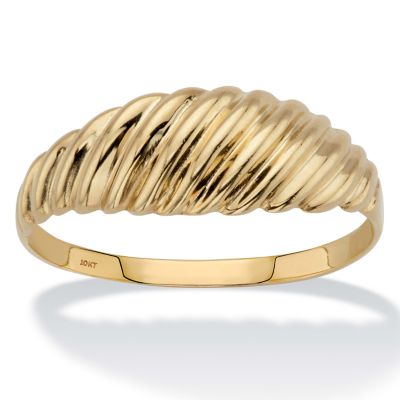 Seta Jewelry Polished Solid 10k Yellow Gold ShrimpStyle Ring