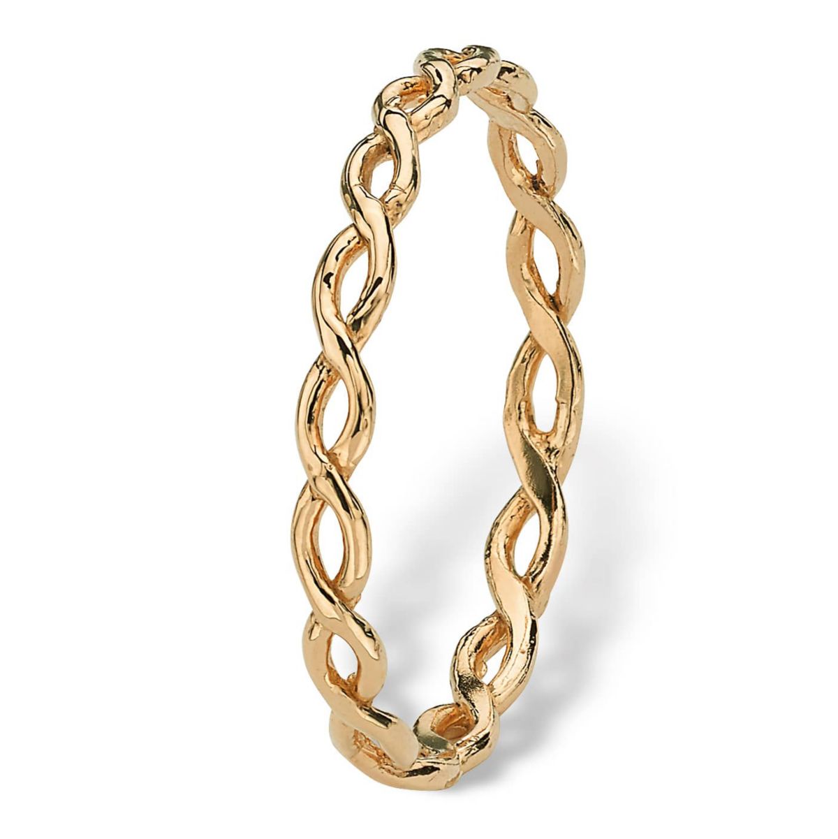 10k Yellow Gold Braided Twist Ring Band