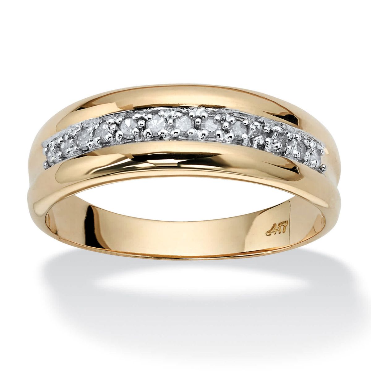 1/5 TCW Round Diamond Wedding Band in 10k Gold
