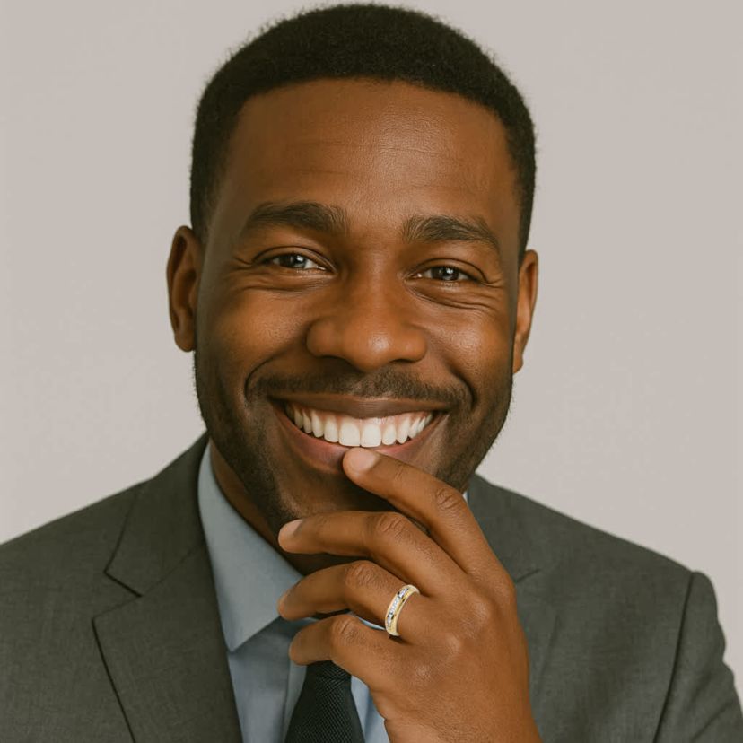 Mens Diamond Accent 18k Gold-plated Sterling Silver Wedding Ring