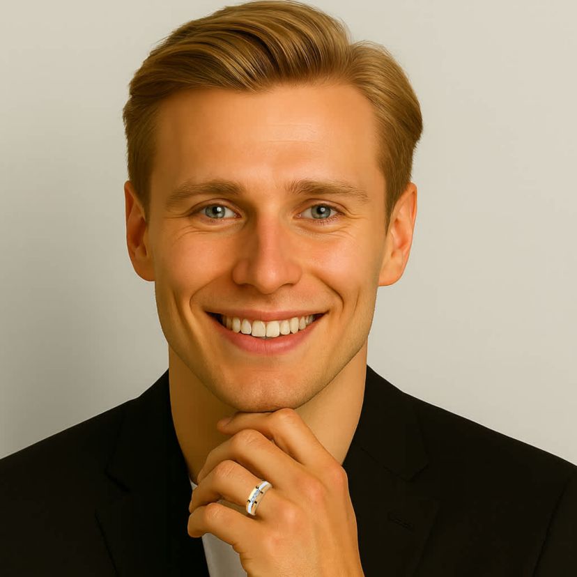 Mens Diamond Accent Two-Tone Band in 18k Yellow Gold-plated Sterling Silver