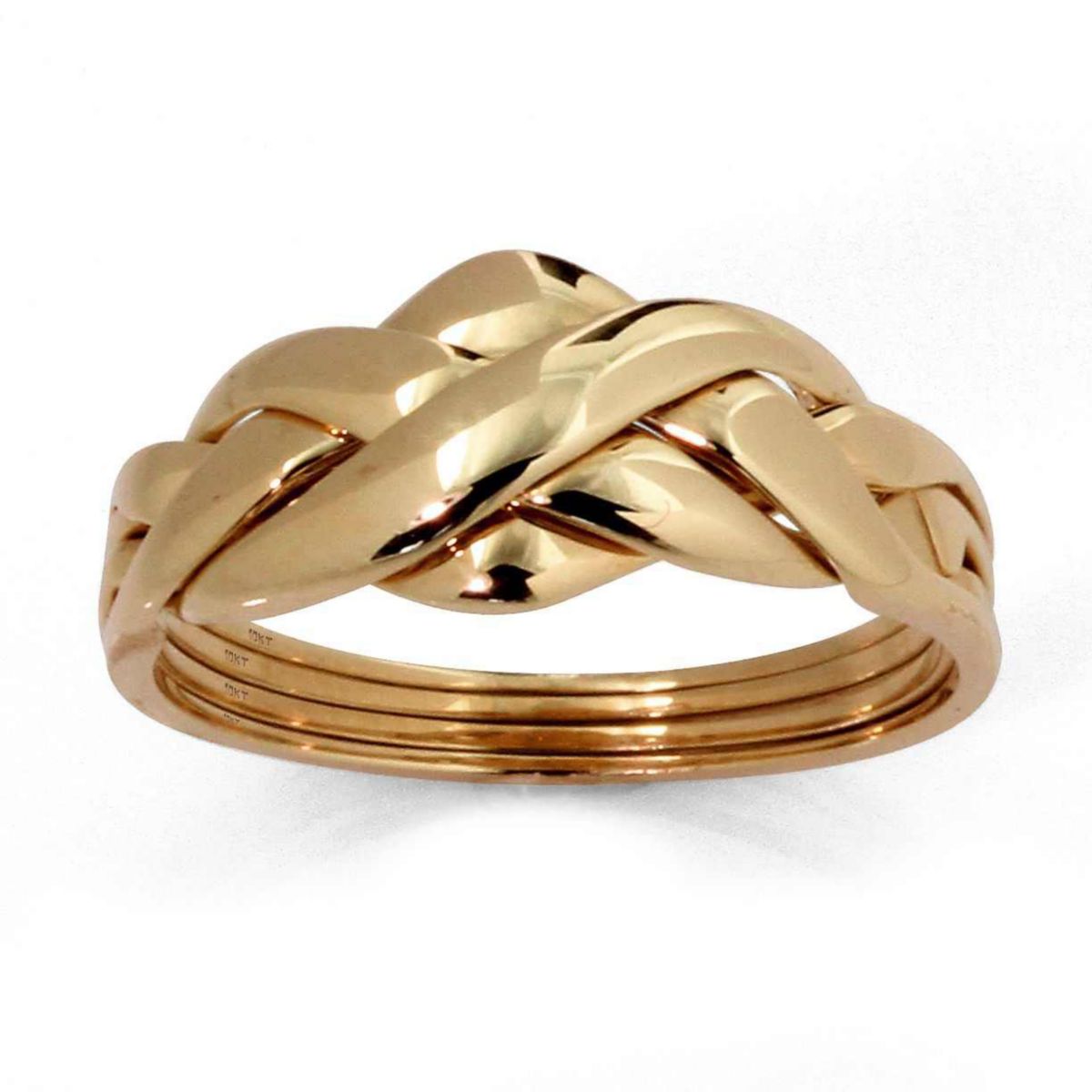 10k Yellow Gold Braided Puzzle Ring