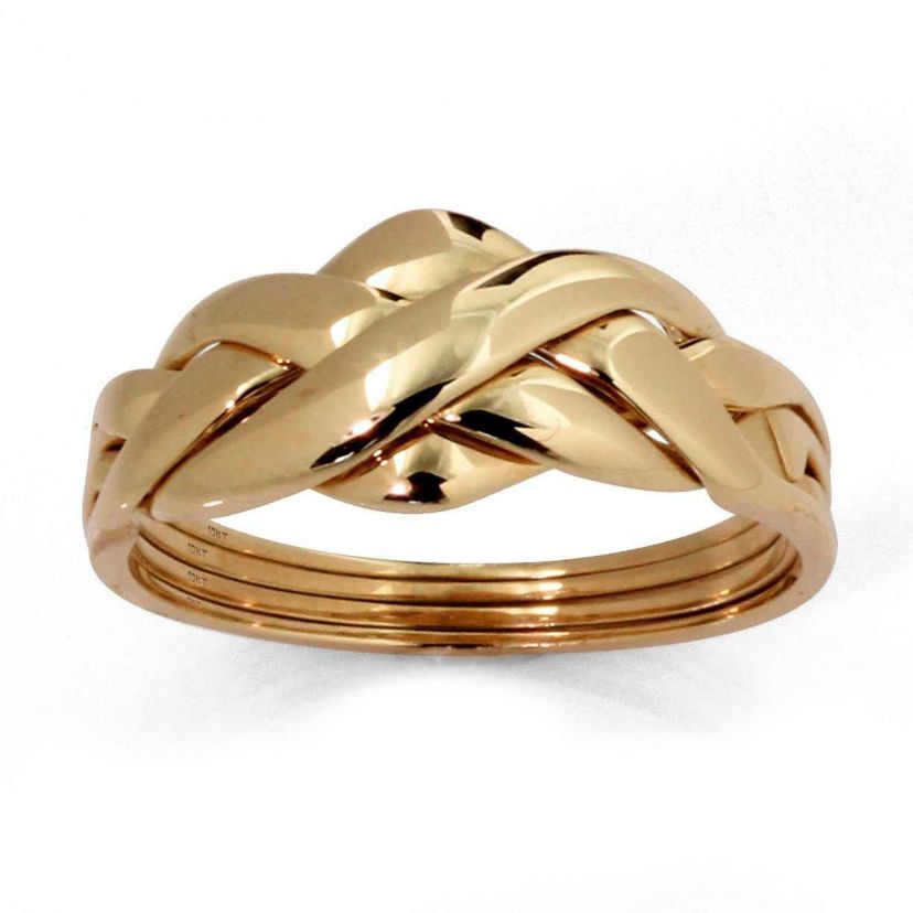10k Yellow Gold Braided Puzzle Ring