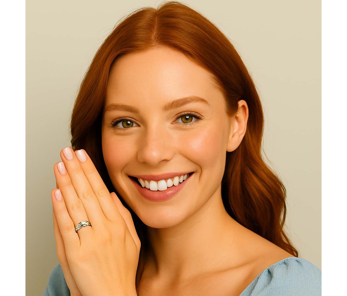 10k Yellow Gold Braided Puzzle Ring