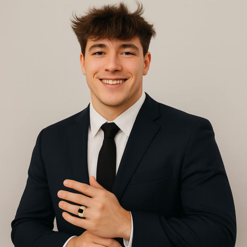 Mens 1/5 TCW Genuine Black Onyx and Diamond 18k Gold-Plated Ring