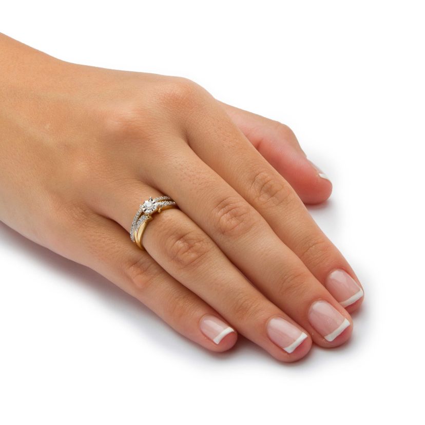 1/4 TCW Round Diamond Two-Piece Bridal Set in 10K Gold