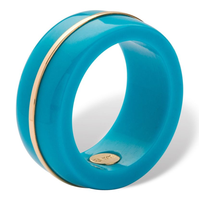 14k Turquoise Gold Ring Band