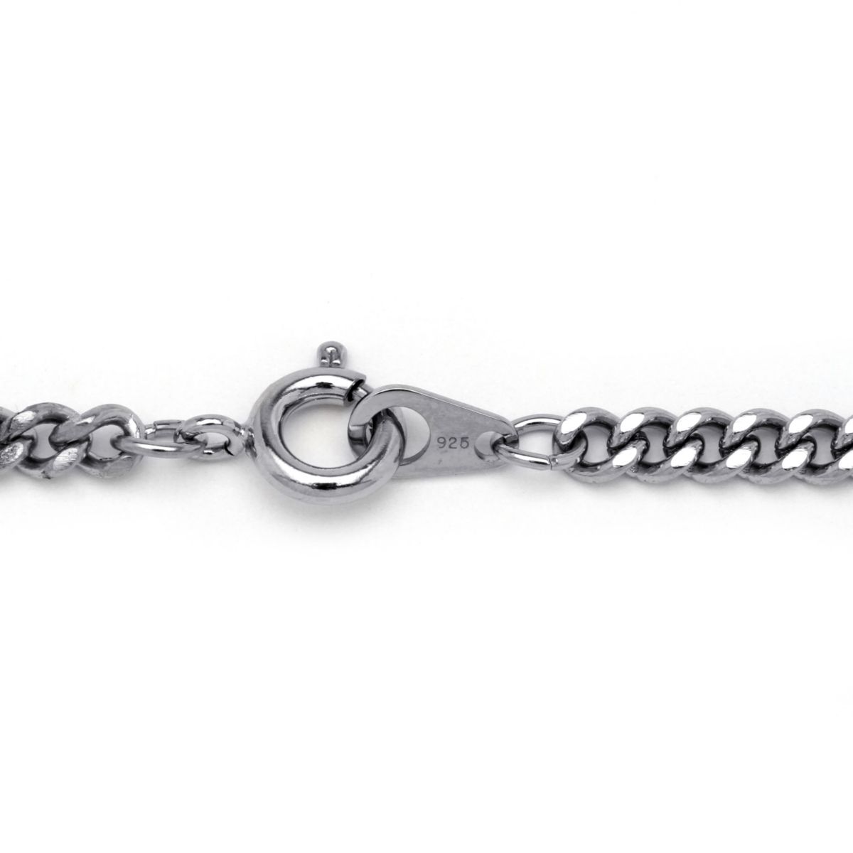 Cross Pendant in .925 Sterling Silver with Stainless Steel Chain 24"