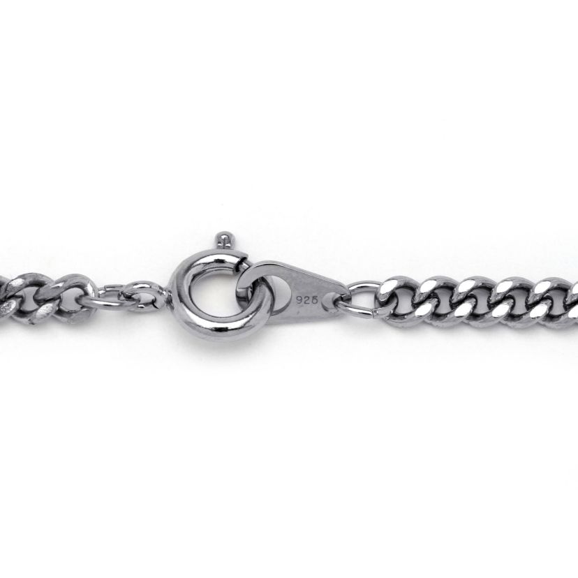 Cross Pendant in .925 Sterling Silver with Stainless Steel Chain 24"