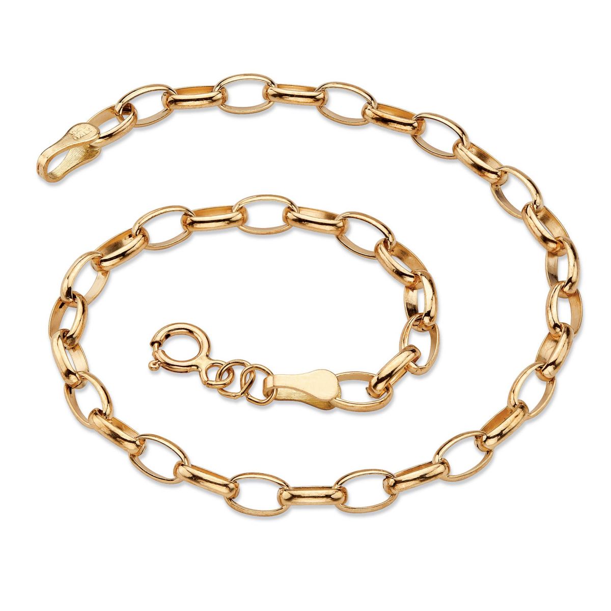 Rolo-Link Bracelet in Solid 10k Gold