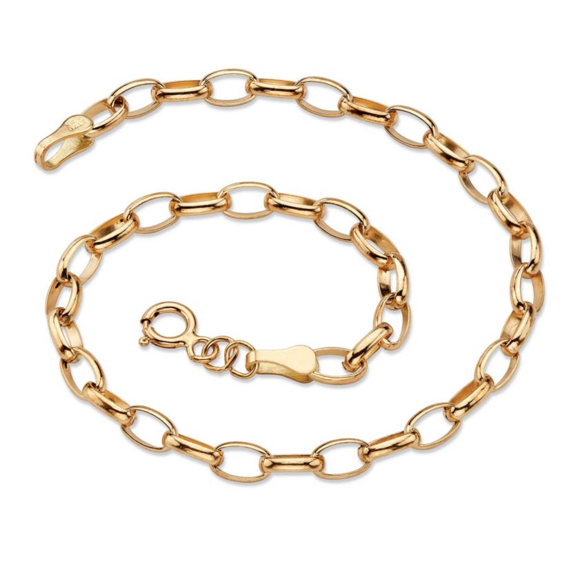 Rolo-Link Bracelet in Solid 10k Gold