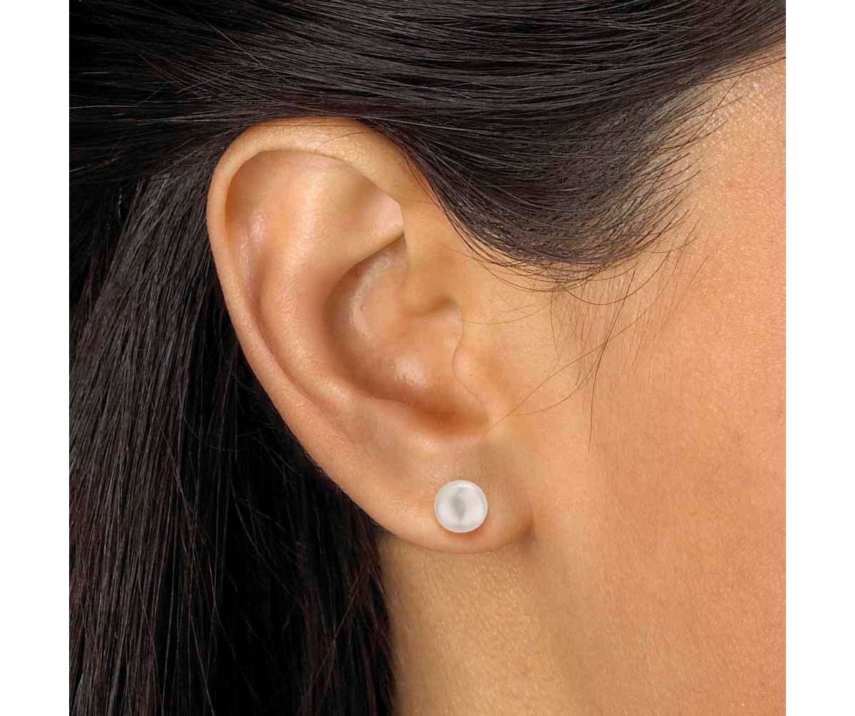 3 Piece Cultured Freshwater Pearl Necklace Bracelet and Earrings Set .925 Silver