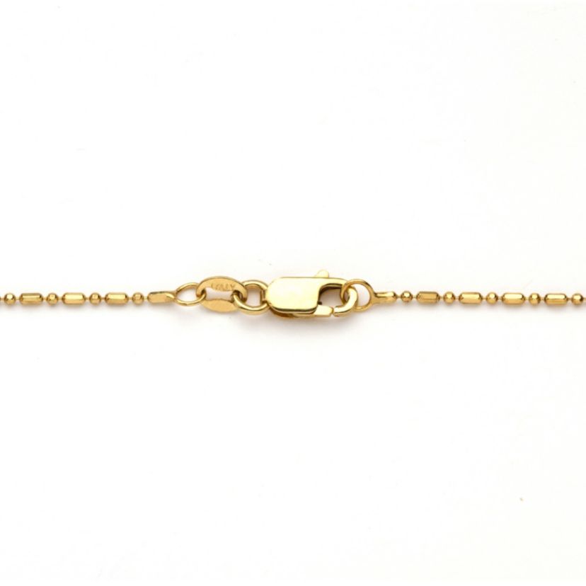 Rosary Style Necklace in Gold-Plated Sterling Silver