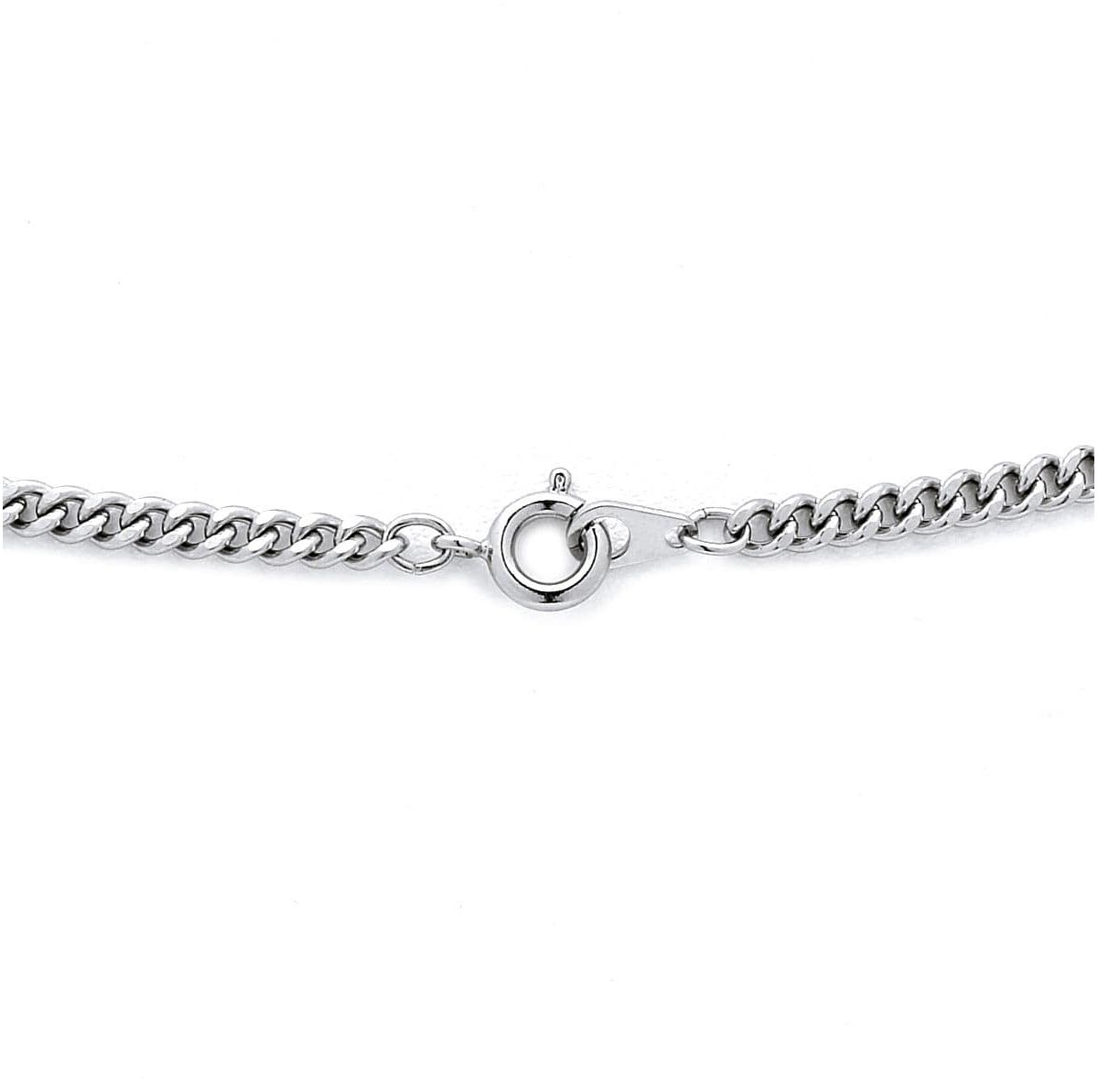 Mens Sterling Silver Cross Pendant and Stainless Steel Chain 24"