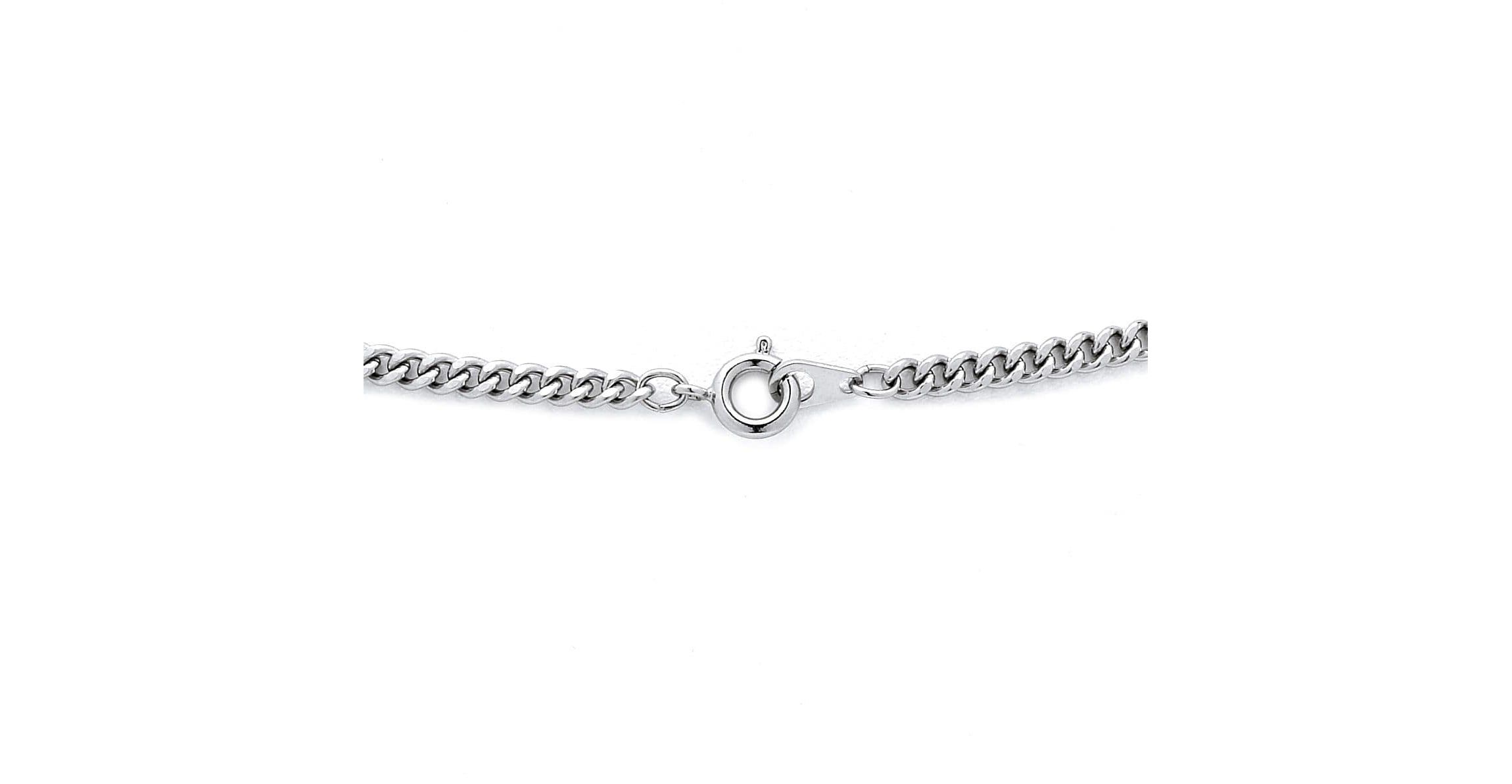 Mens Sterling Silver Cross Pendant and Stainless Steel Chain 24"