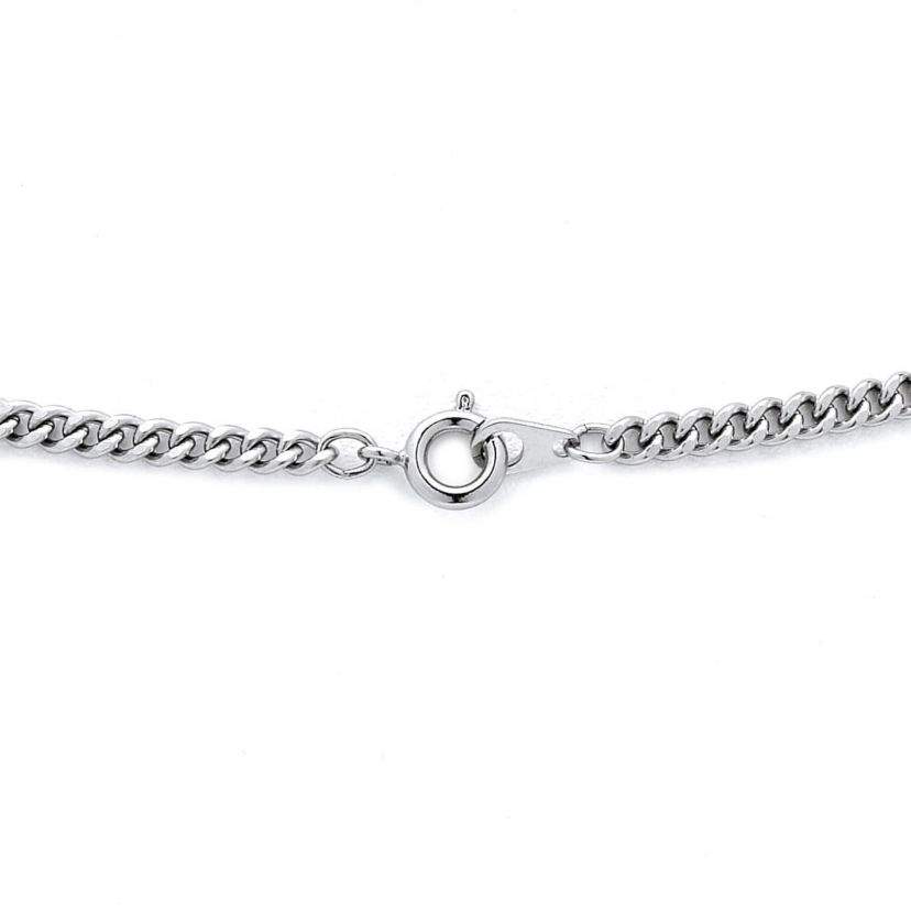 Mens Sterling Silver Cross Pendant and Stainless Steel Chain 24"