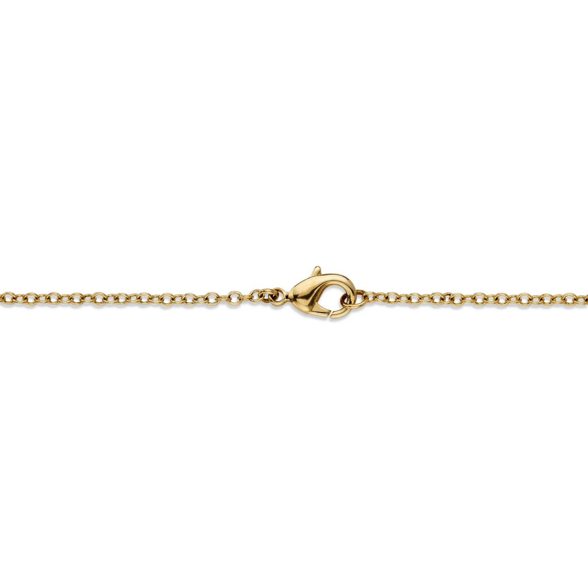 Diamond Accent Pave-Style 18k Gold-Plated Heart Pendant Necklace 18"