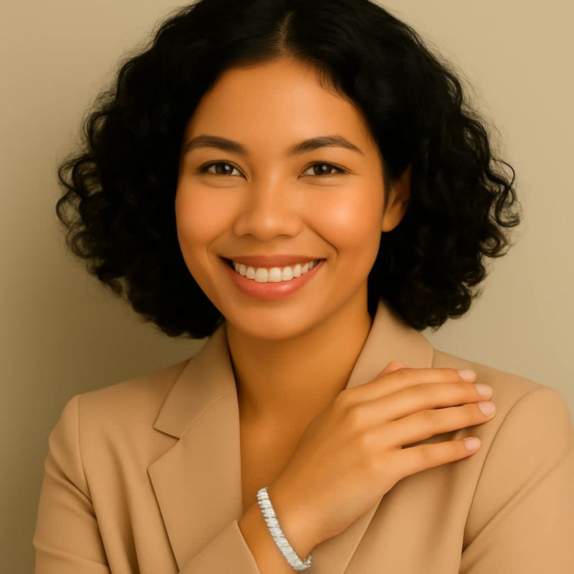 Diamond Accent Gold-Plated Two-Tone Pave-Style S-Link Tennis Bracelet 7"