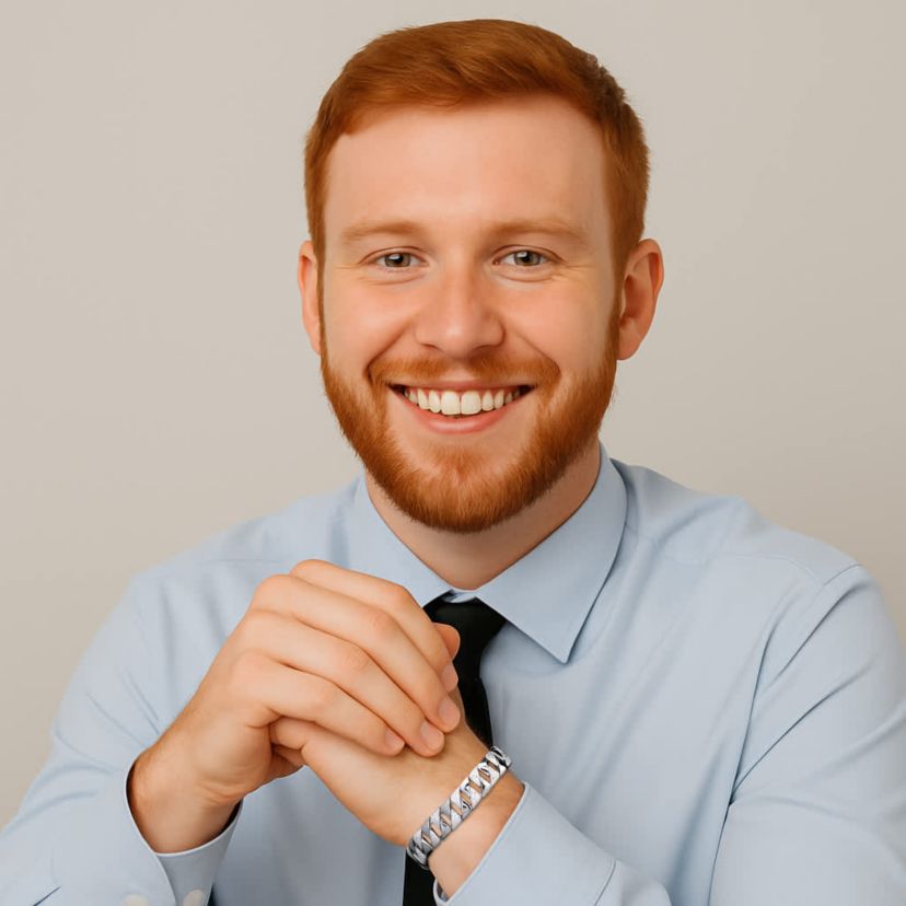 Mens Diamond Accent Silvertone Interlocking-Link Bracelet 8.5"